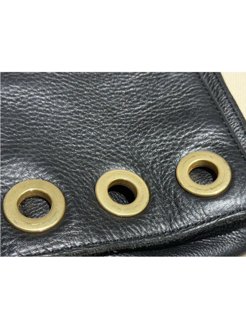 Authentic $495 HAMMIT Montana Clutch Black Leather / Gold Metal Shoulder Bag sm - Picture 16 of 16